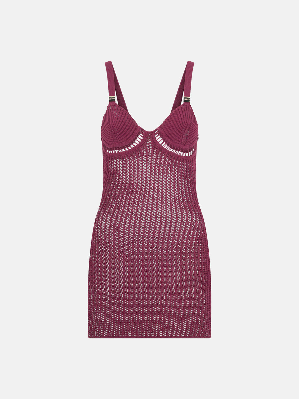 Burgundy mini dress