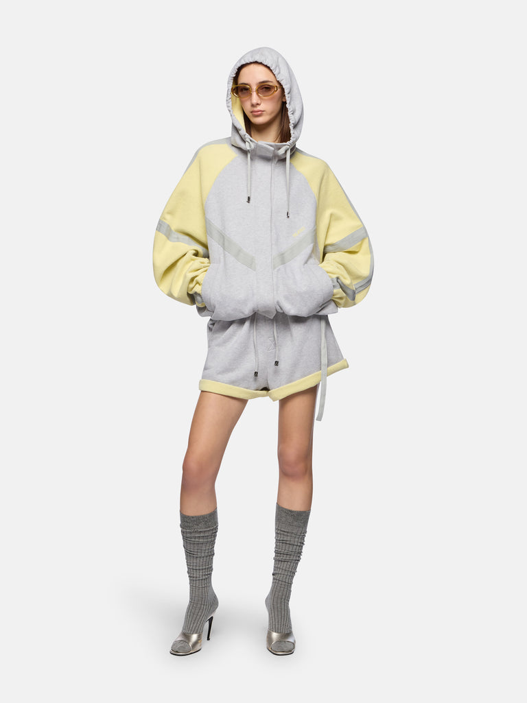 Grey and honey bomber