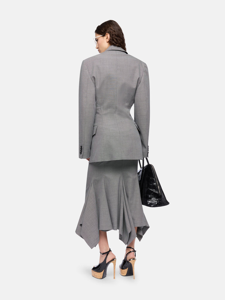 Grey tailoring blazer