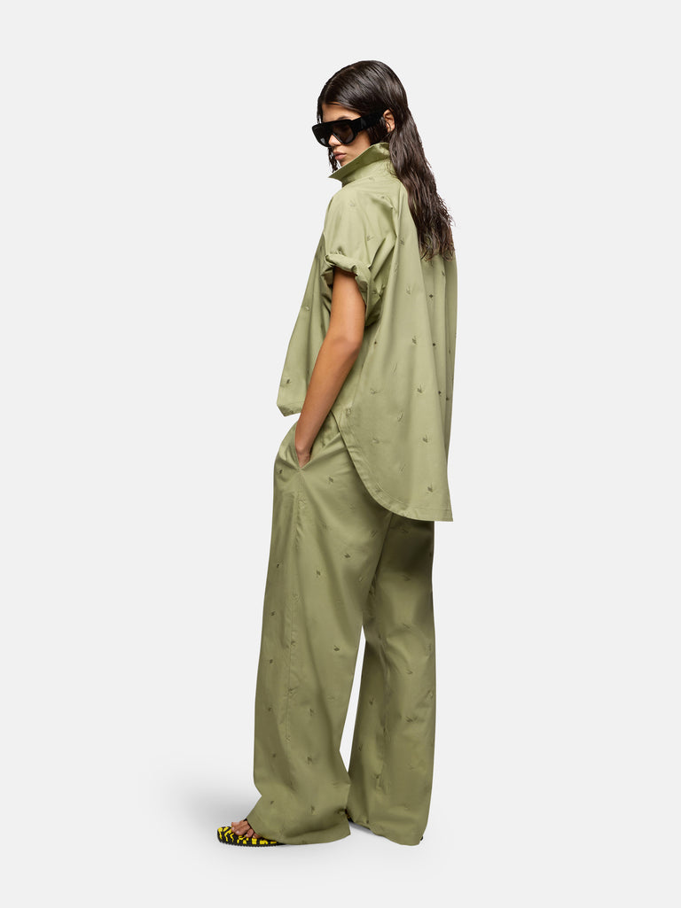 Military green pants
