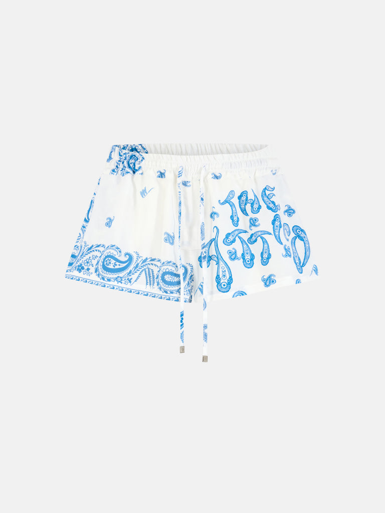 Light blue and white shorts