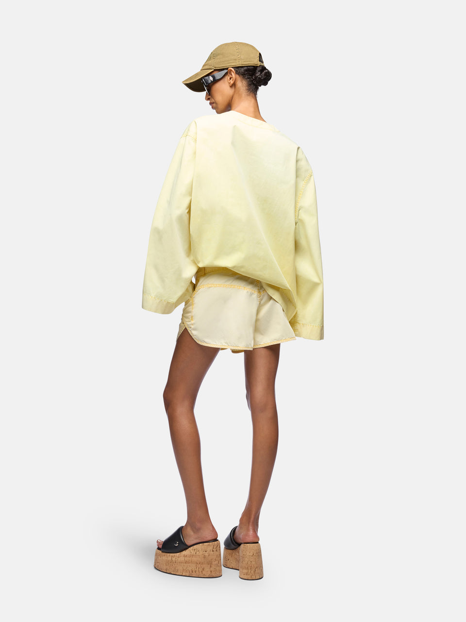 Pale yellow shorts