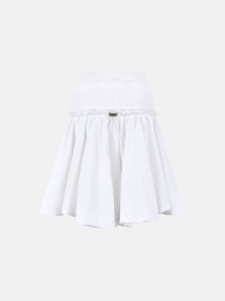 White midi skirt