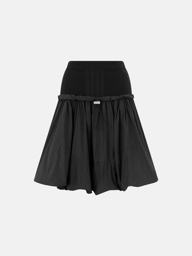Black midi skirt