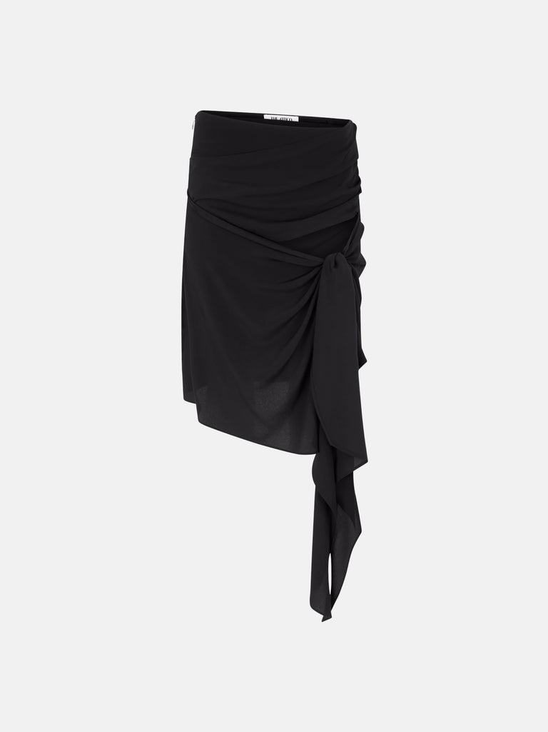 Black midi skirt