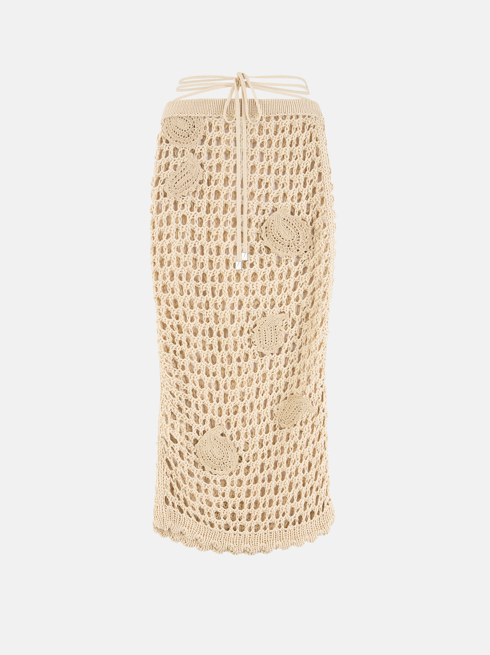 Natural midi skirt