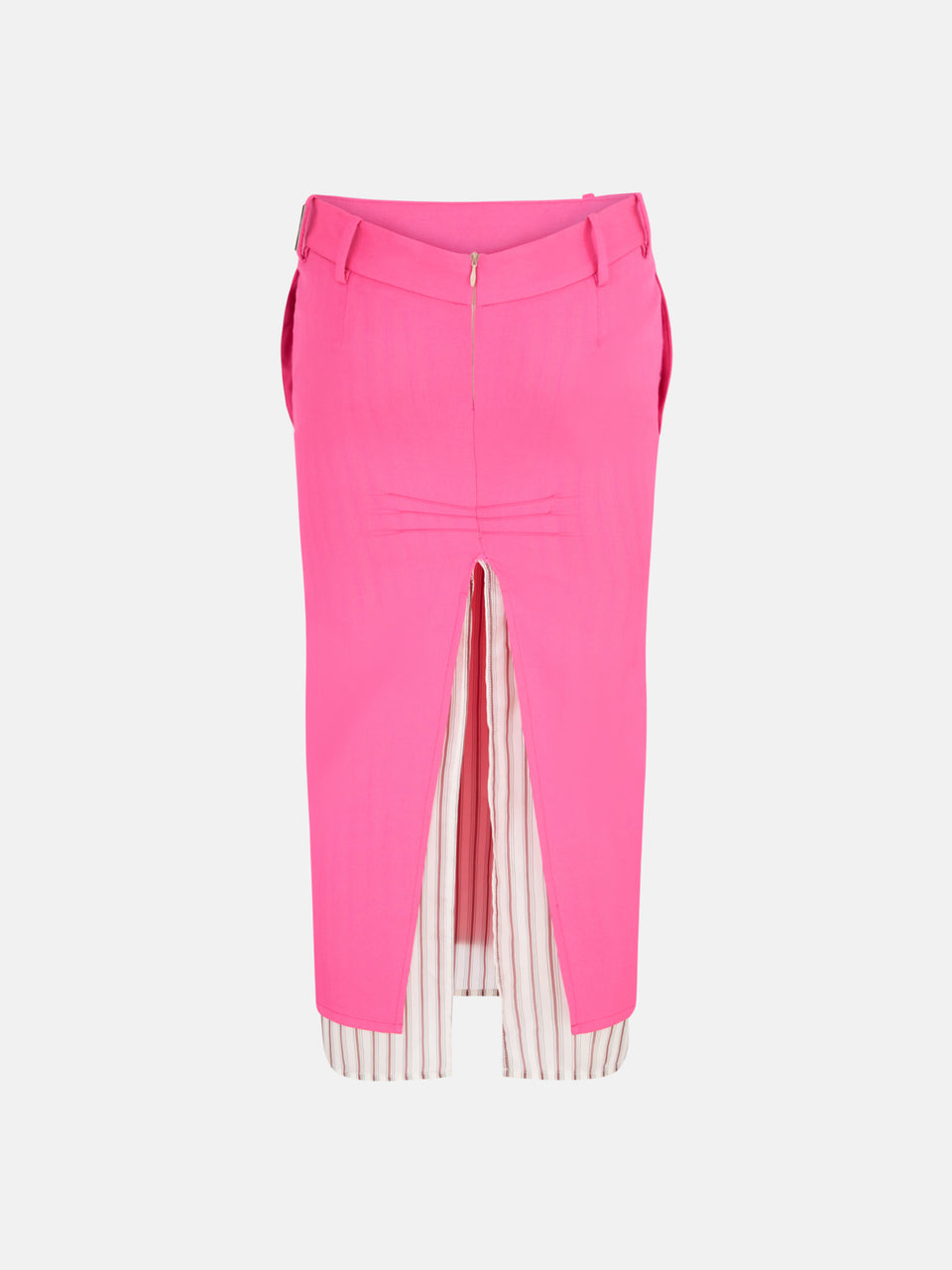 Neon pink midi skirt