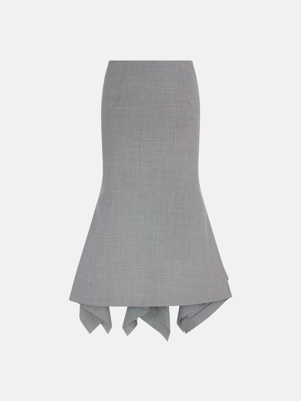 Grey midi skirt