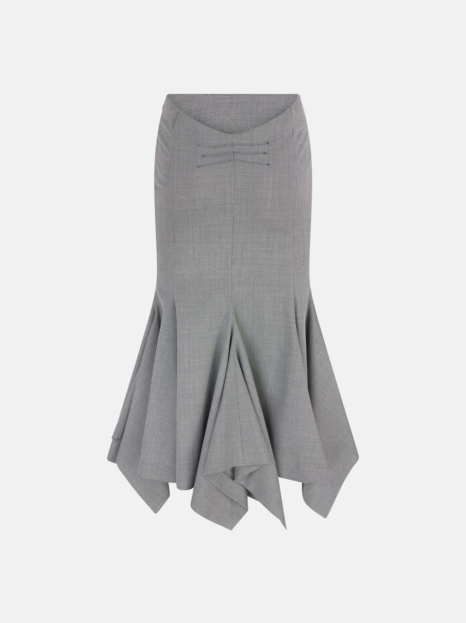 Grey midi skirt