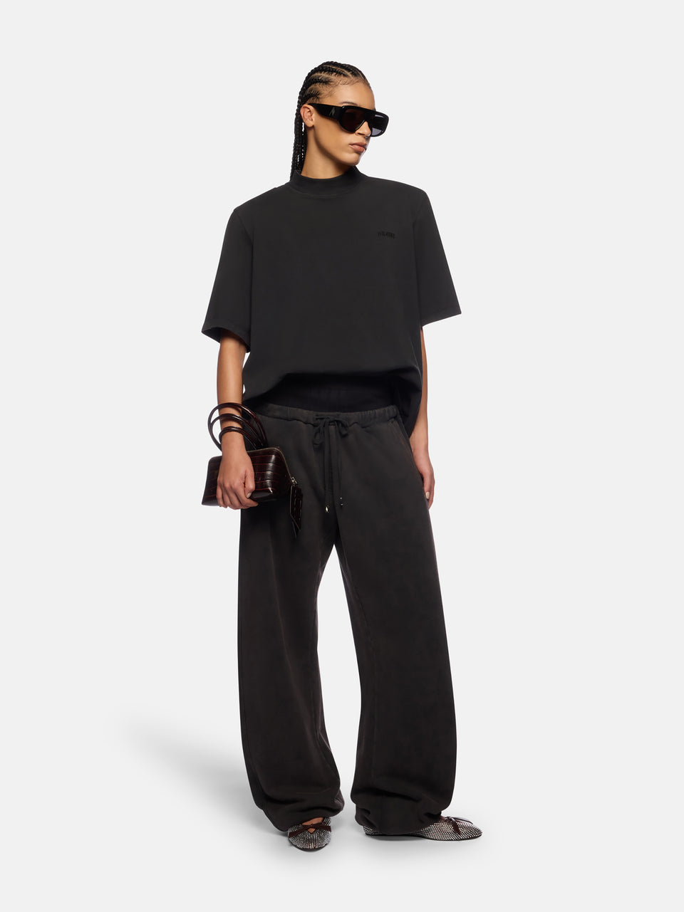 Faded black t-shirt