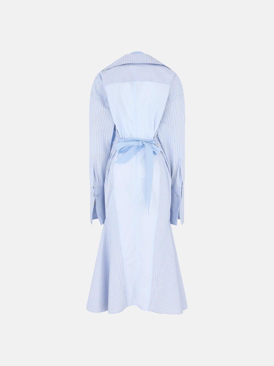 Blue midi shirt dress