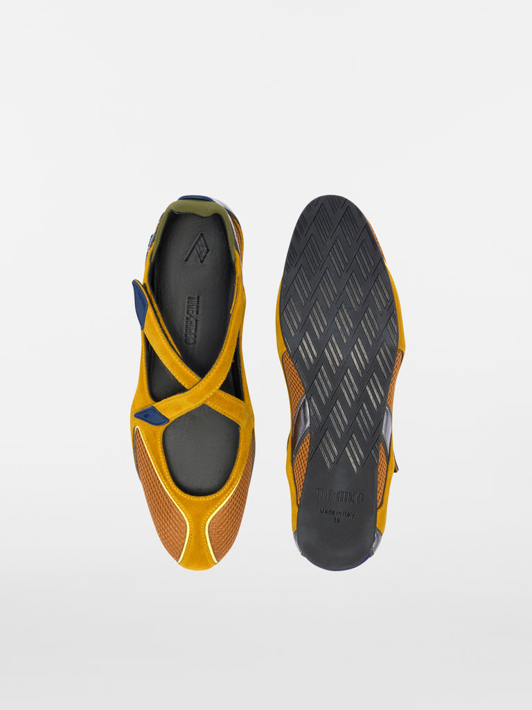 ''Floor 01'' mustard ballerina flat