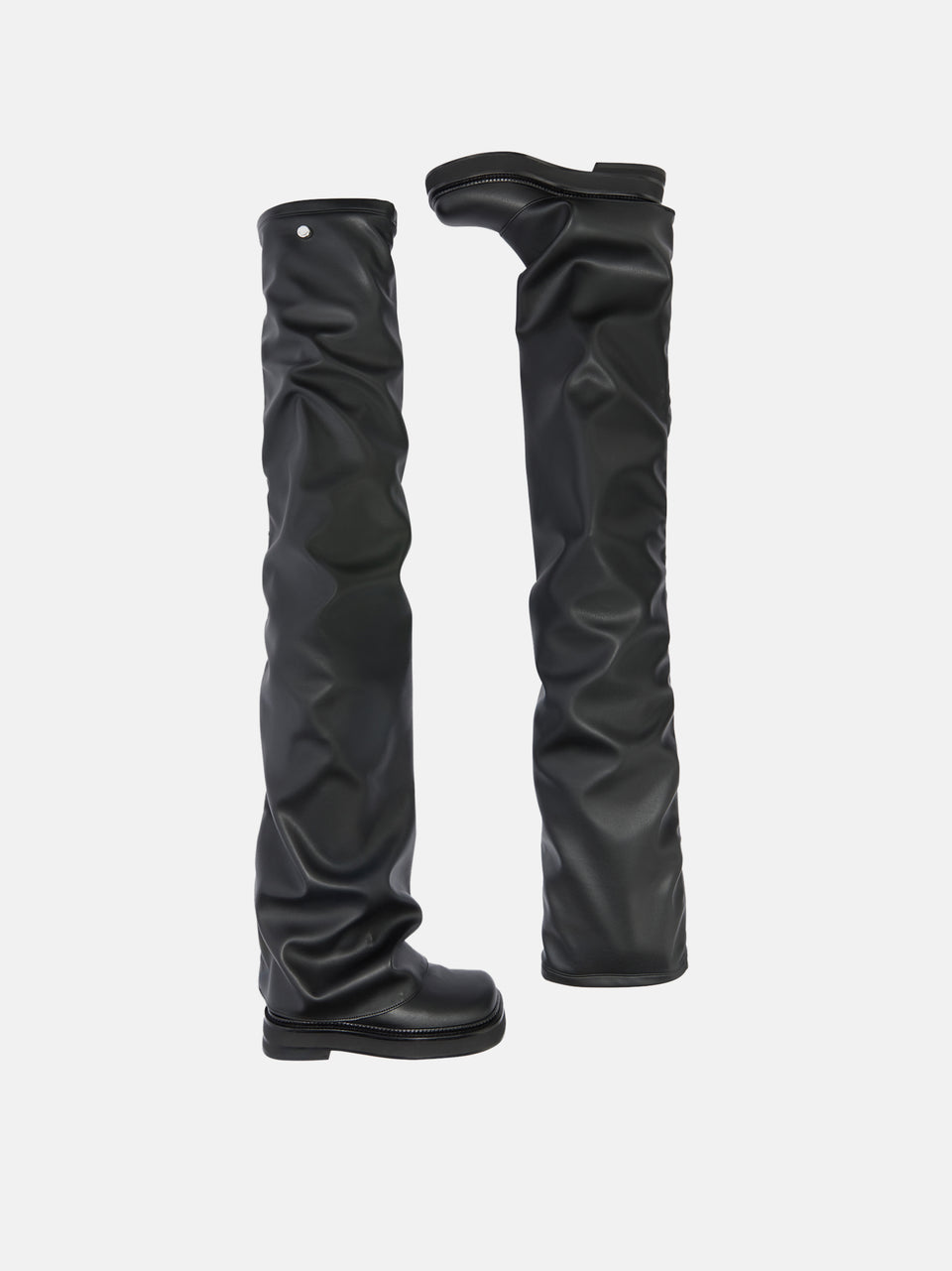 ''Robin'' black thigh-high boot