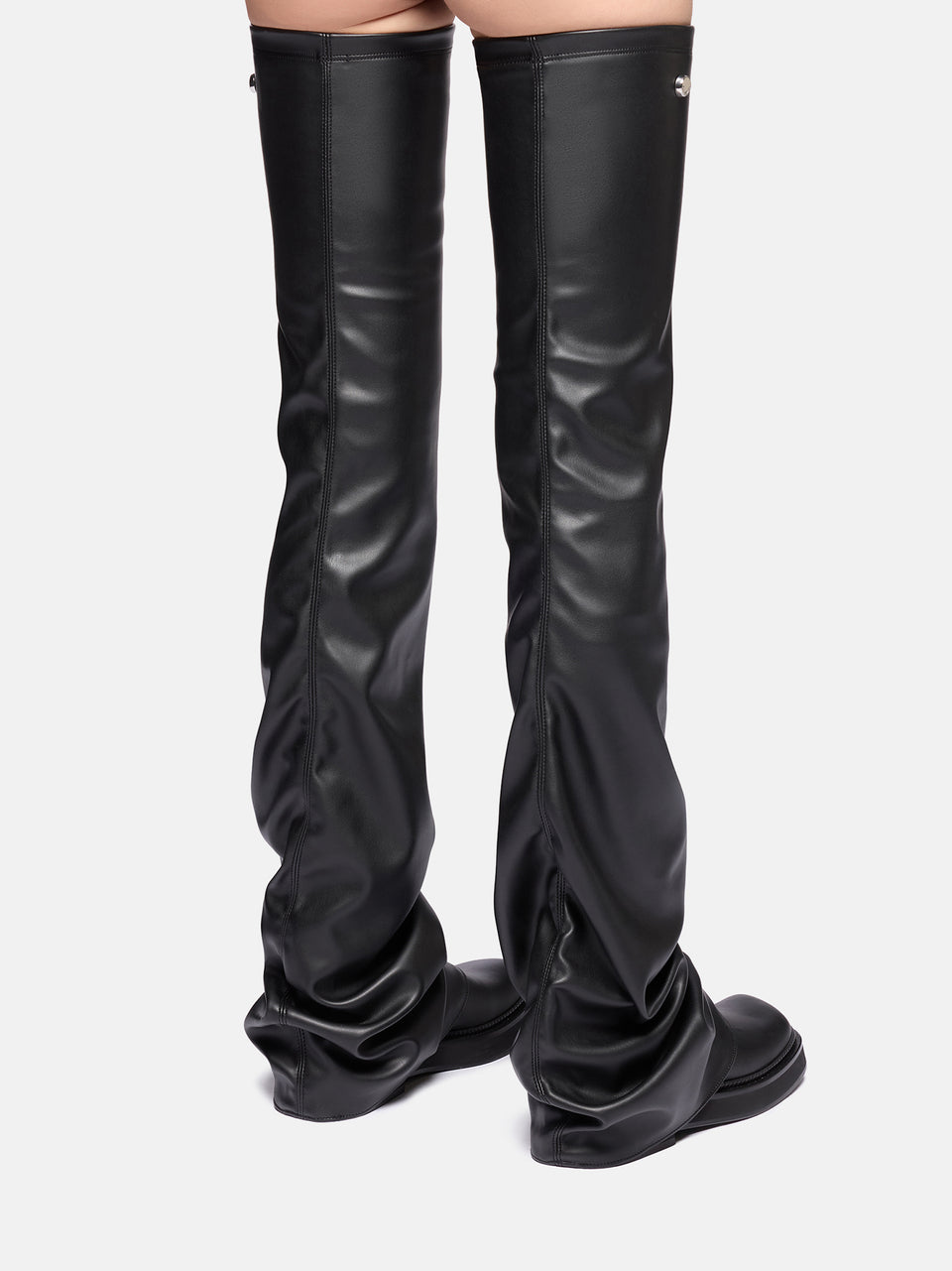 ''Robin'' black thigh-high boot