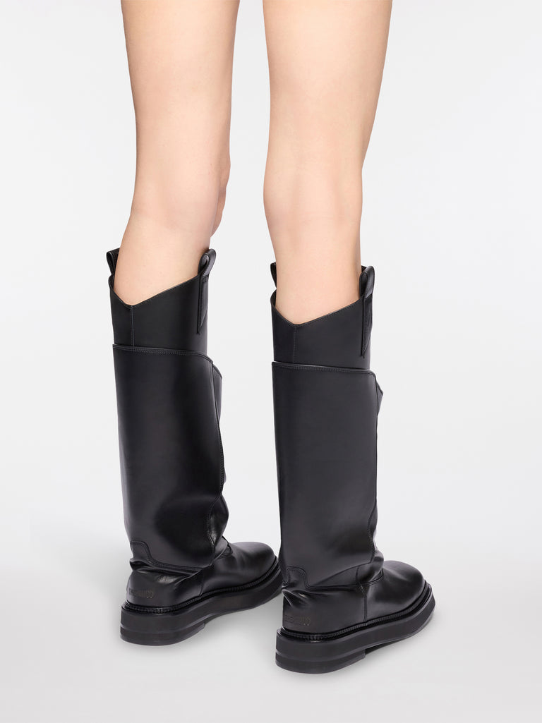 ''Robin Passeggiata'' black combat boot