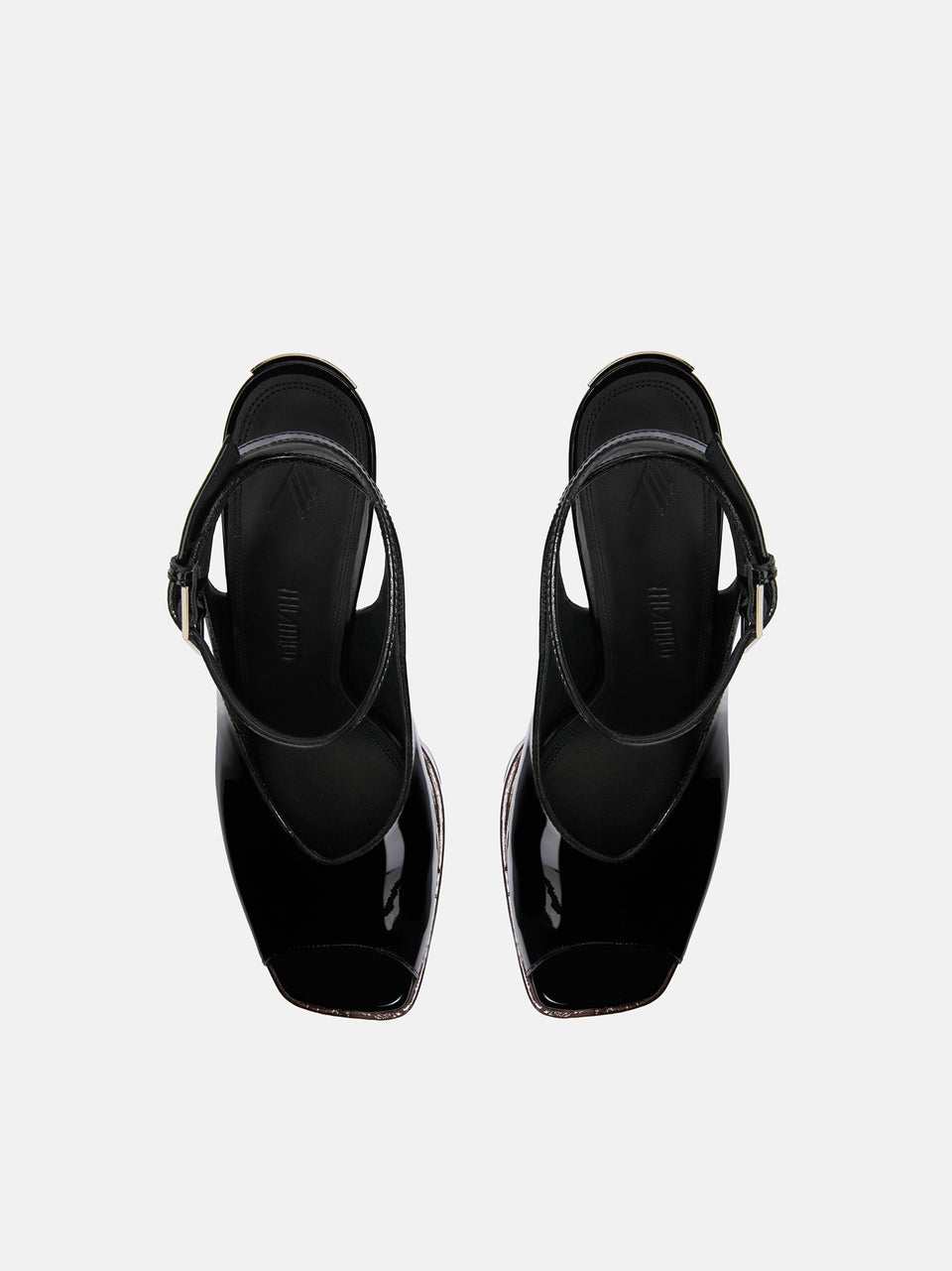 ''Ornella'' black and brown sandal