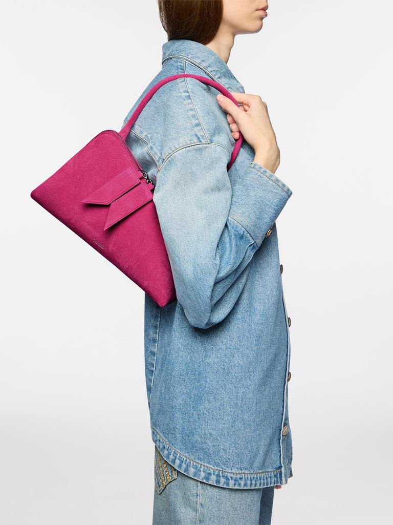 ''Sunrise'' cyclamen shoulder bag