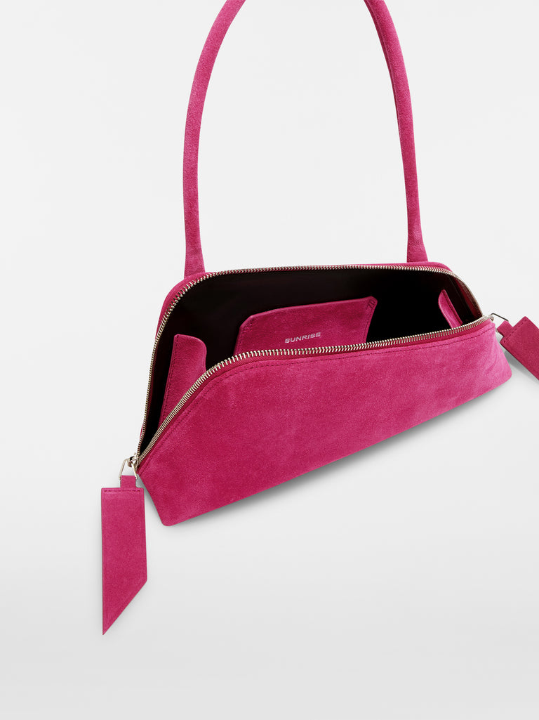 ''Sunrise'' cyclamen shoulder bag