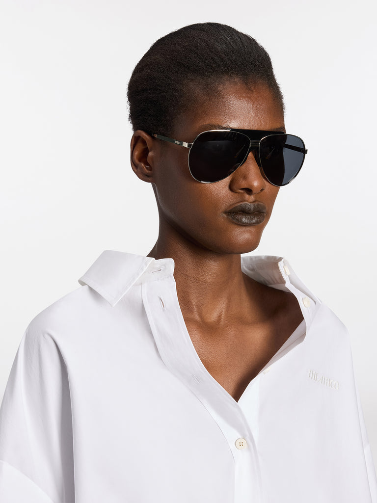 Silver and grey sunglasses
