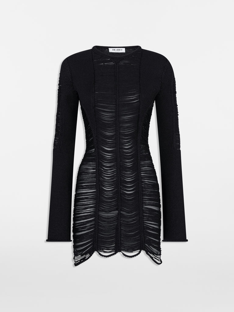 Black mini dress