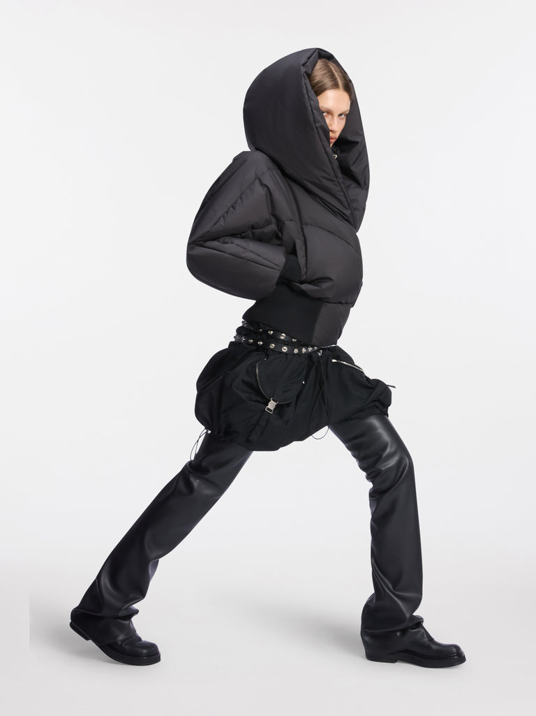 Black puffer jacket