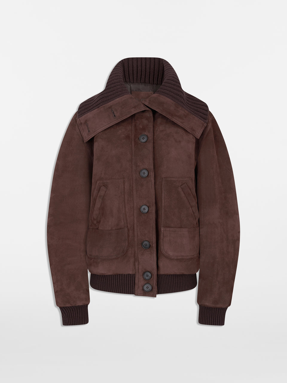 Dark brown bomber