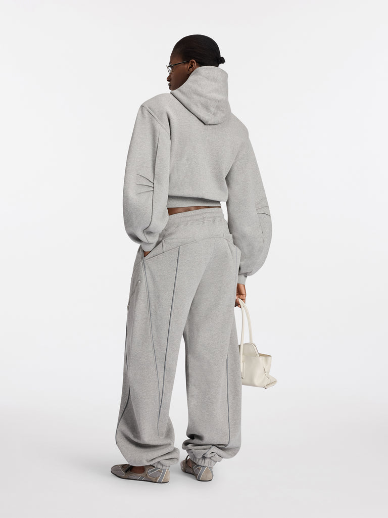 Melange grey joggers