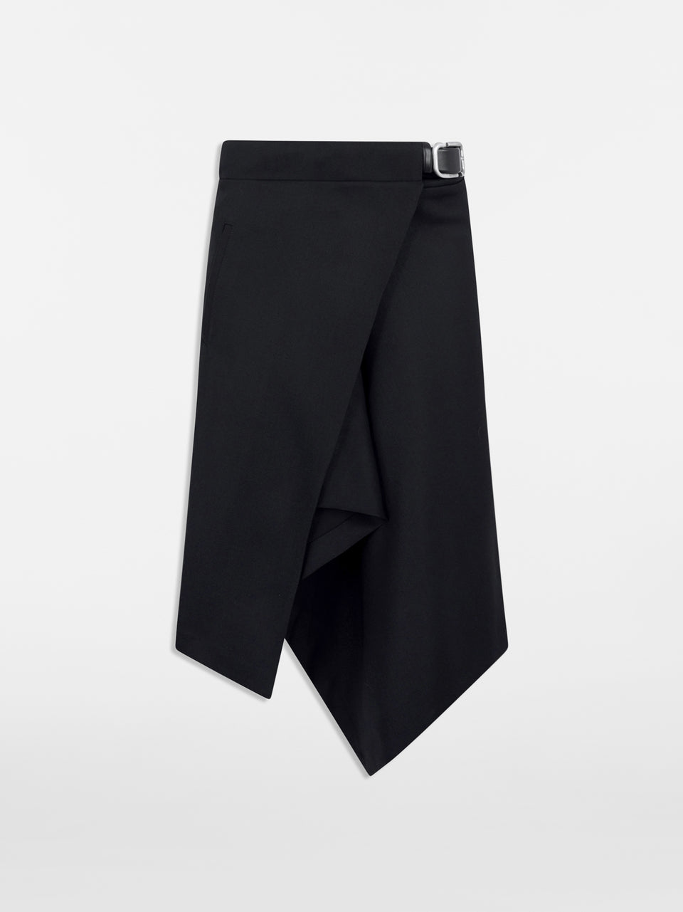 Black midi skirt