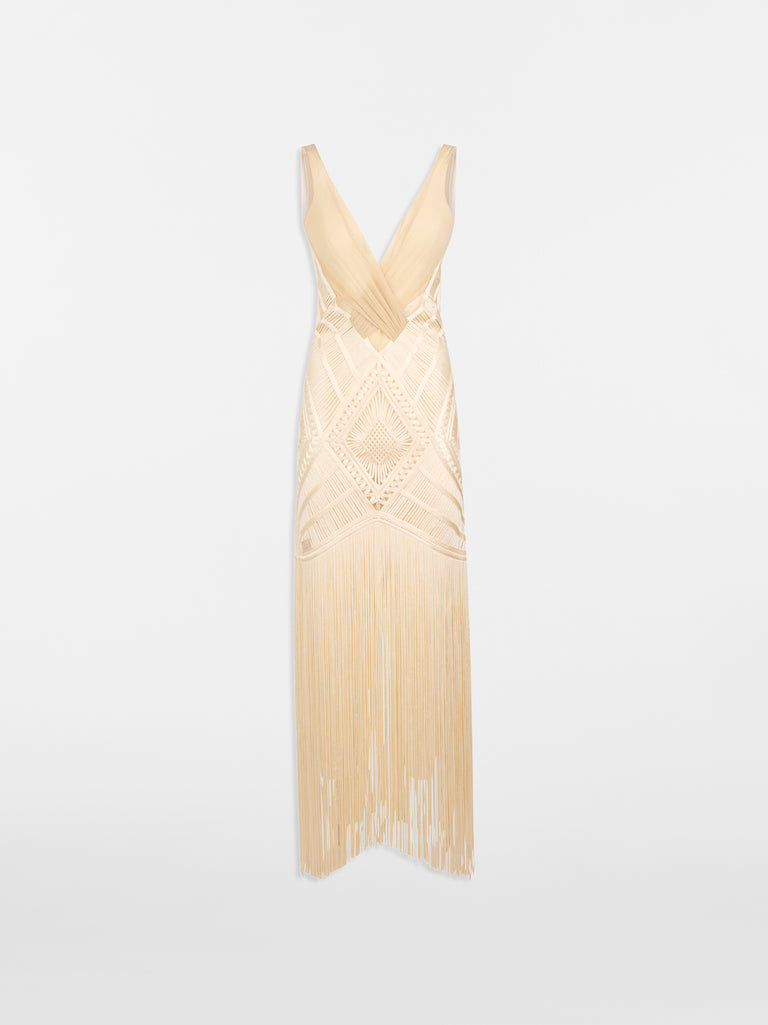 Ivory midi dress