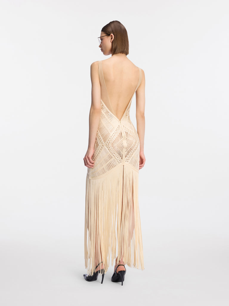Ivory midi dress