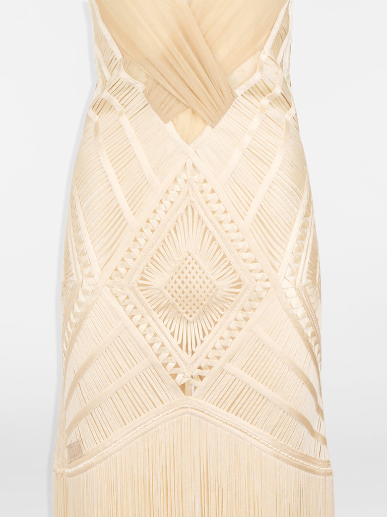 Ivory midi dress