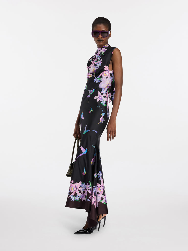 Multicolor midi dress