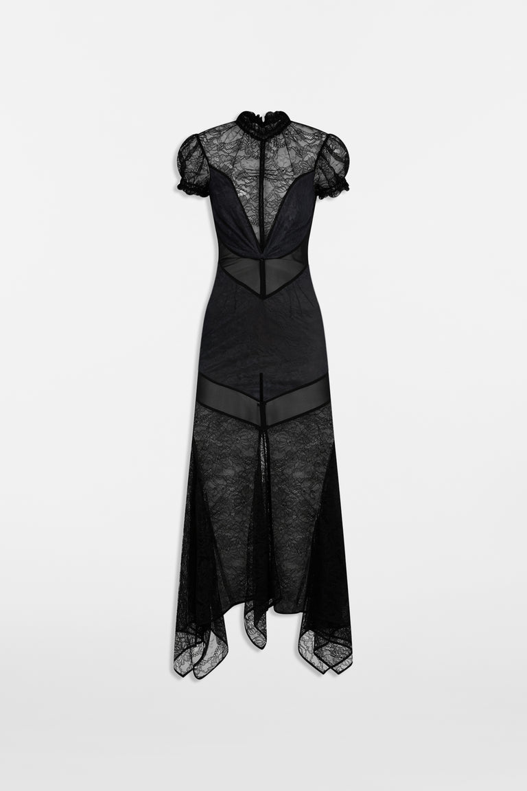 Black midi dress