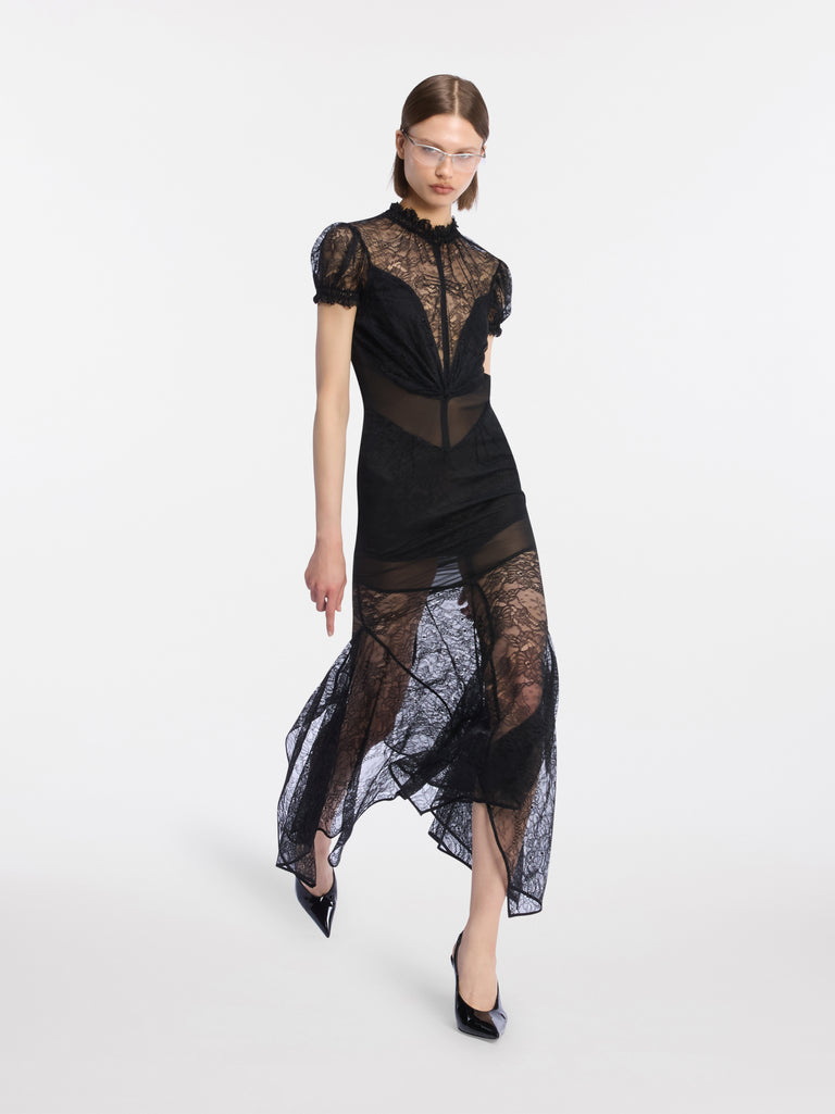 Black midi dress