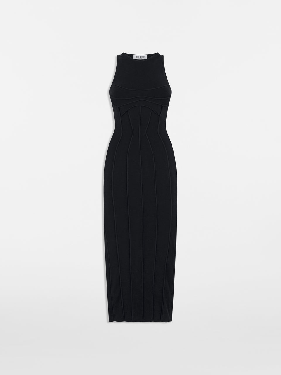 Black midi dress