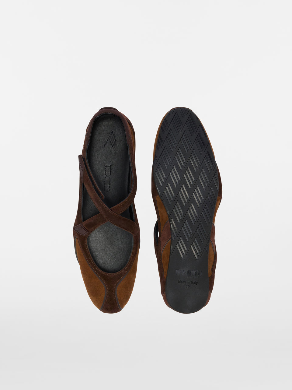 ''Floor 01'' brown ballerina flat