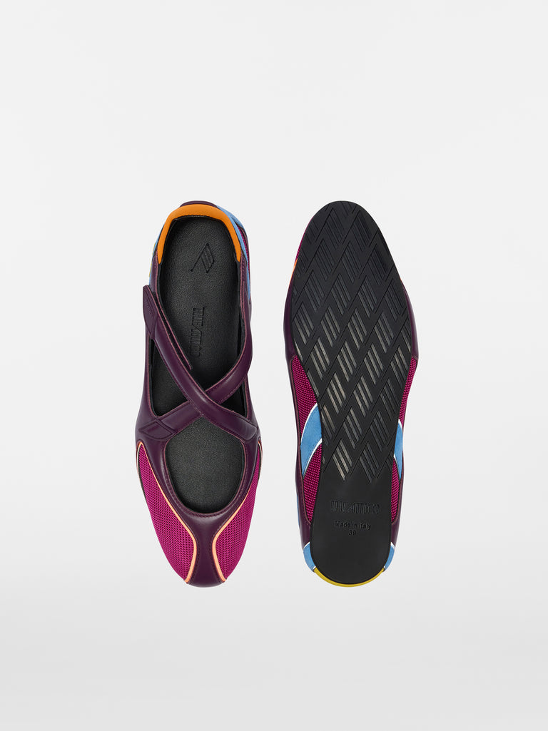 ''Floor 01'' purple ballerina flat