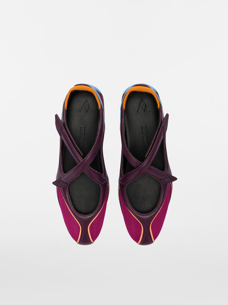 ''Floor 01'' purple ballerina flat
