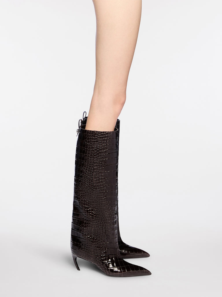 ''Lea'' dark brown boot