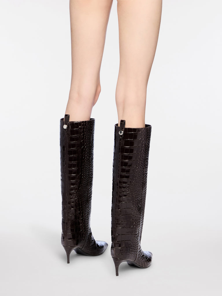 ''Lea'' dark brown boot