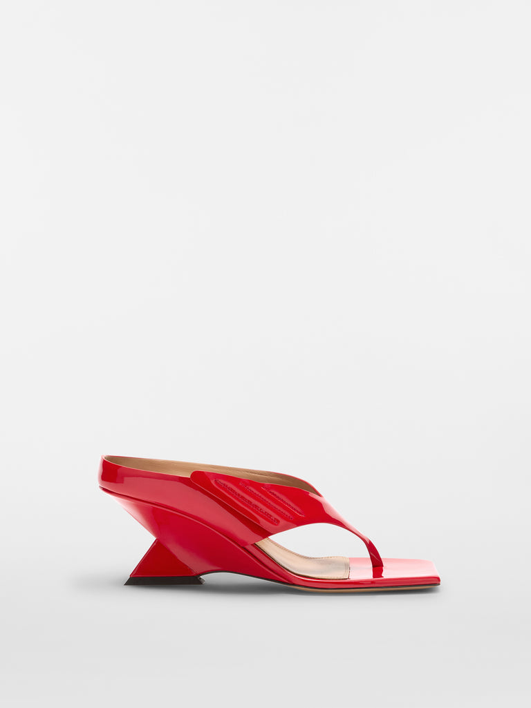 ''Cheope'' red thong sandal