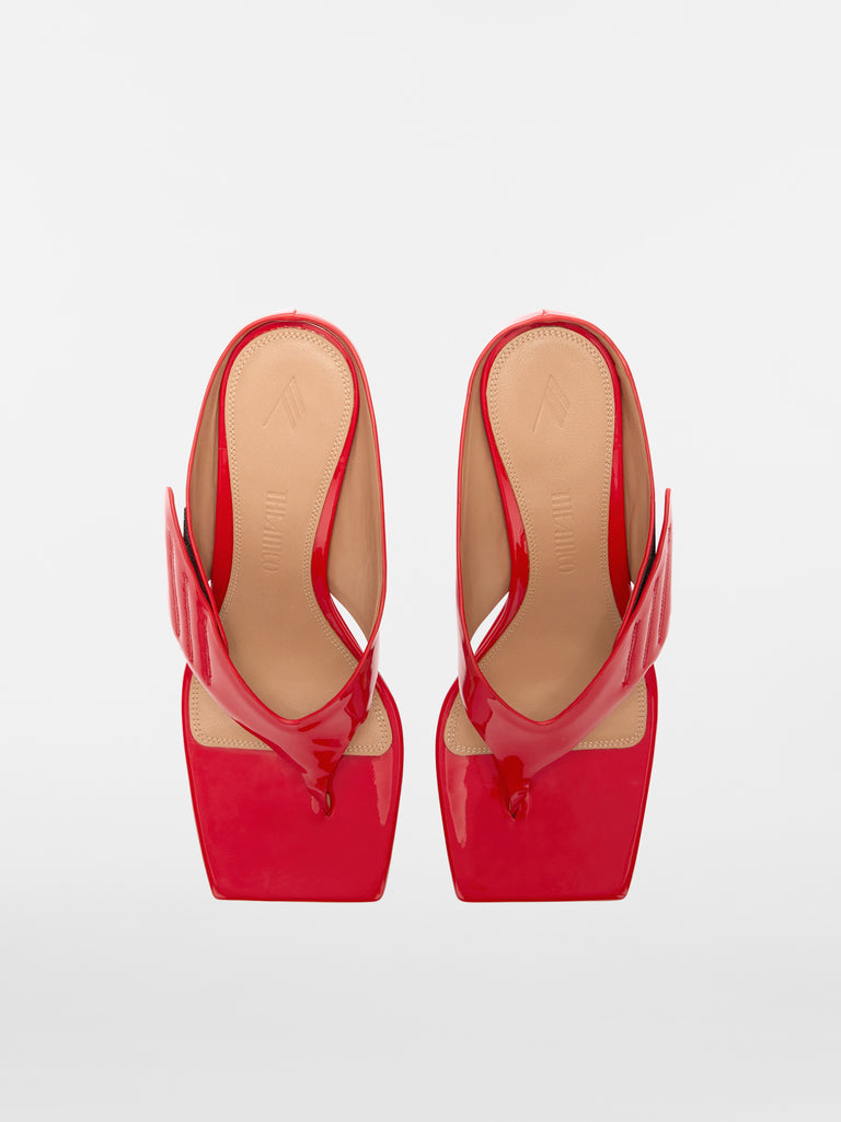 ''Cheope'' red thong sandal