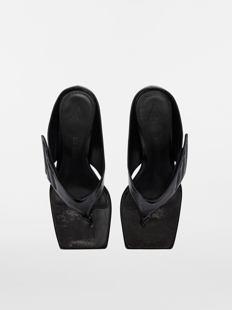 ''Cheope'' black thong sandal