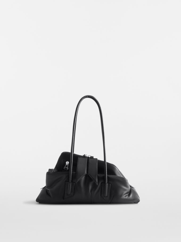 ''La Passeggiata Small x The Anja'' Black Top Handle