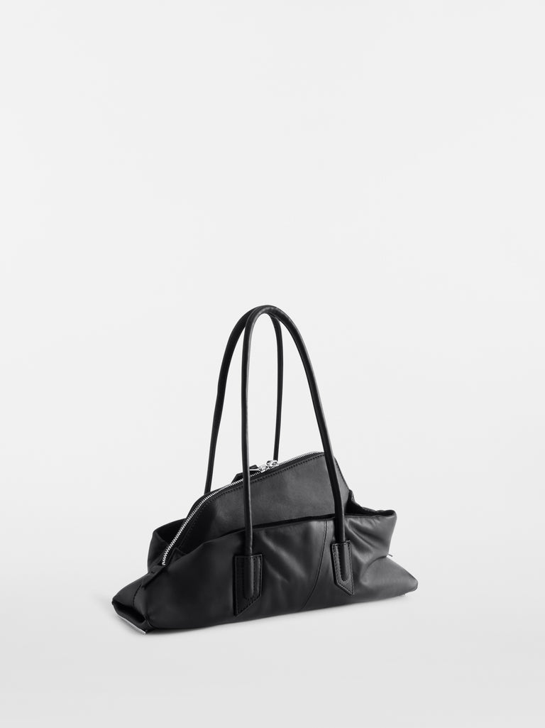 ''La Passeggiata Small x The Anja'' Black Top Handle