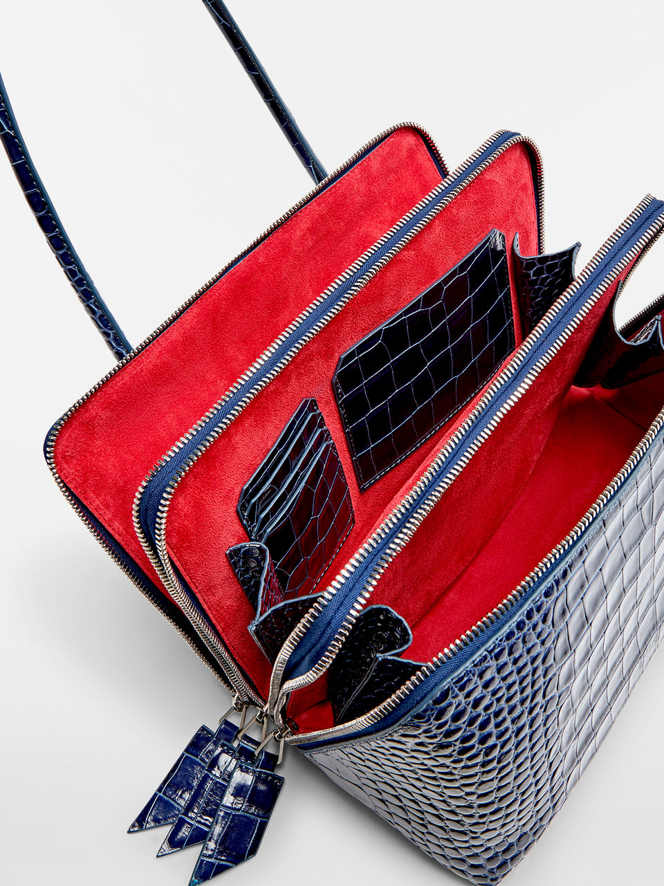 ''L'altra di Milano'' dark blue shoulder bag