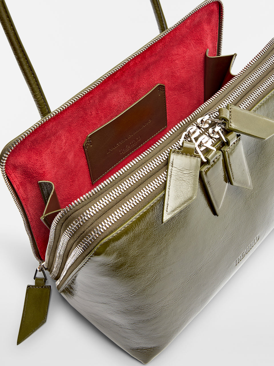''L'altra di Milano'' olive shoulder bag