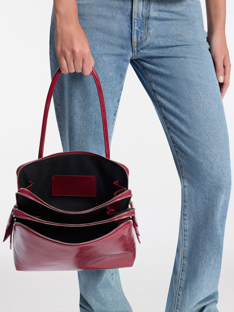 ''L'altra di Milano'' deep red shoulder bag