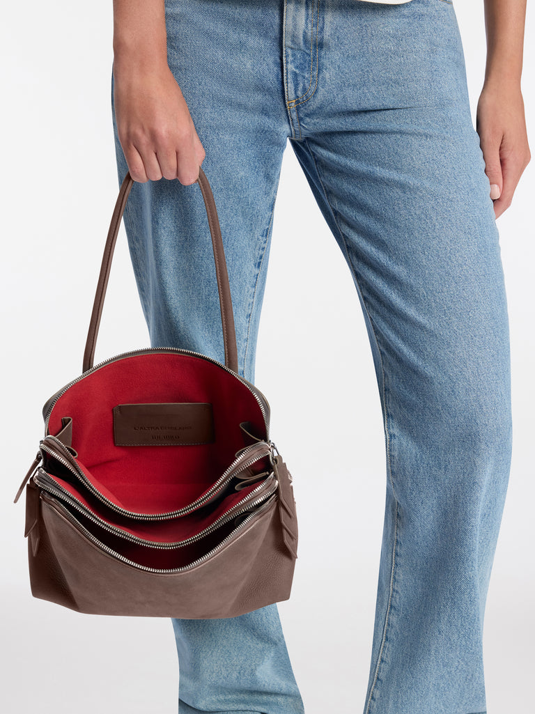 ''L'altra di Milano'' grey shoulder bag