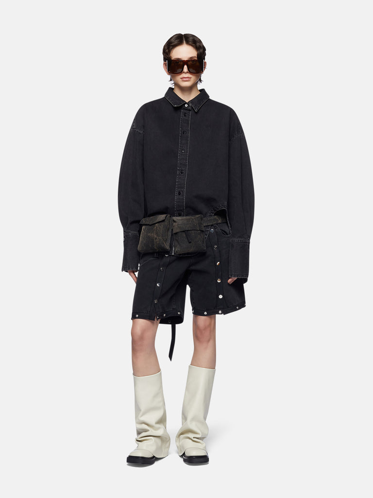 ''Diana'' black shirt jacket